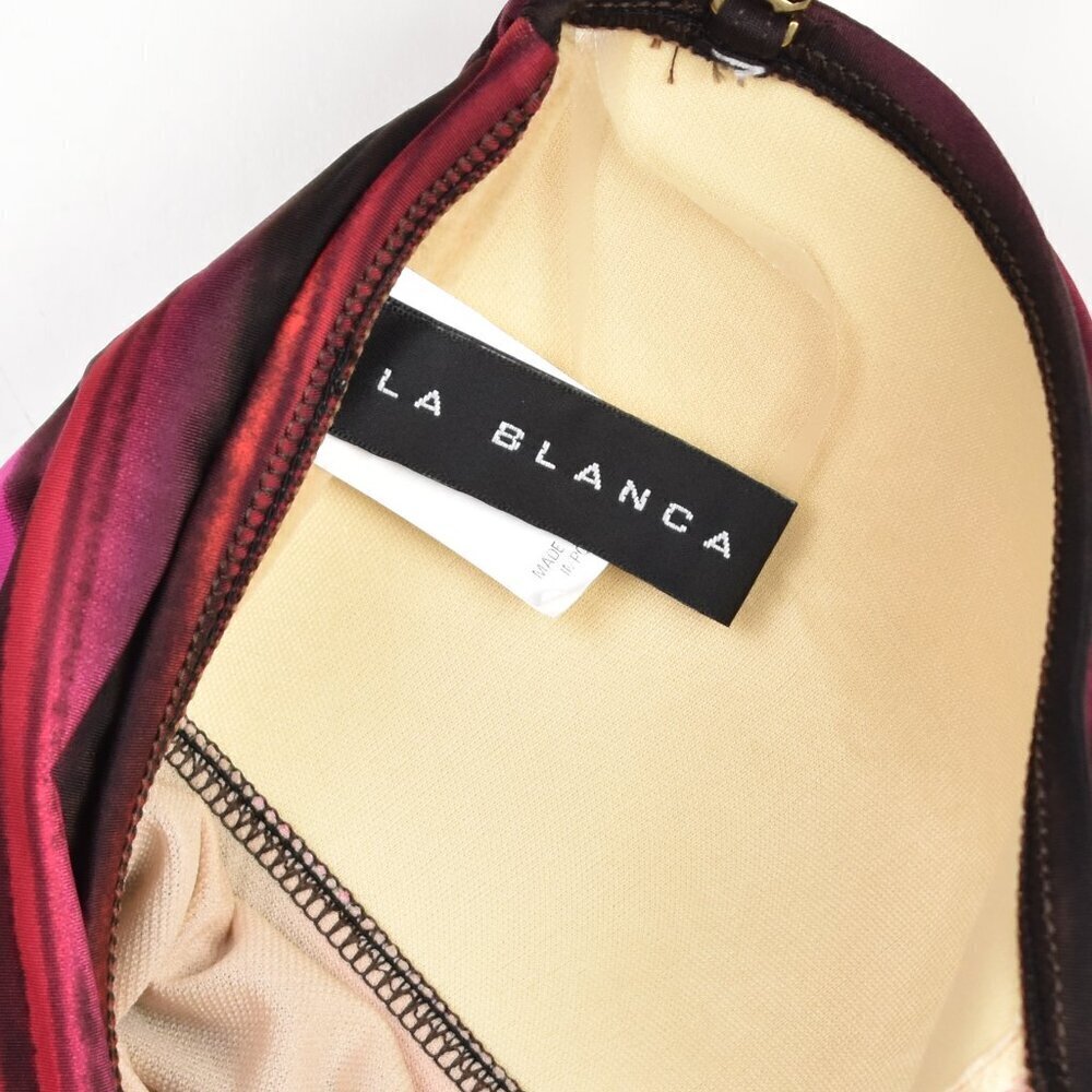 La Blanca Island Goddess Ruched Front Bandeau Swimsuit - 10 - Picture 8 of 9